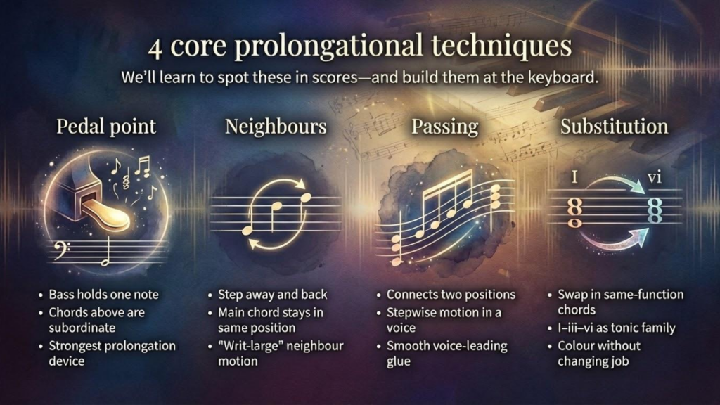 prolongational chord progressions types