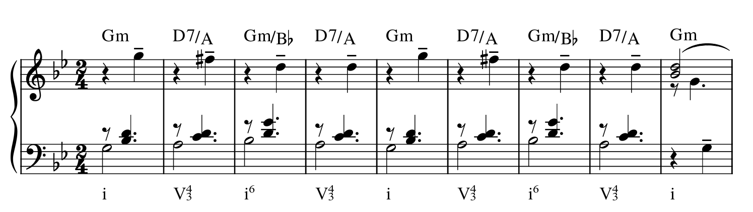 prolongational chord progressions