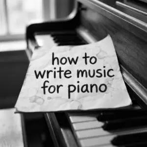 How to write music for piano