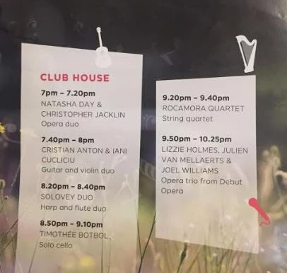 Staying well-nourished before going on stage.