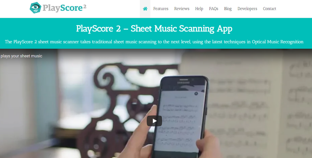 Music Scanner App - Playscore 2 Review & Tutorial 