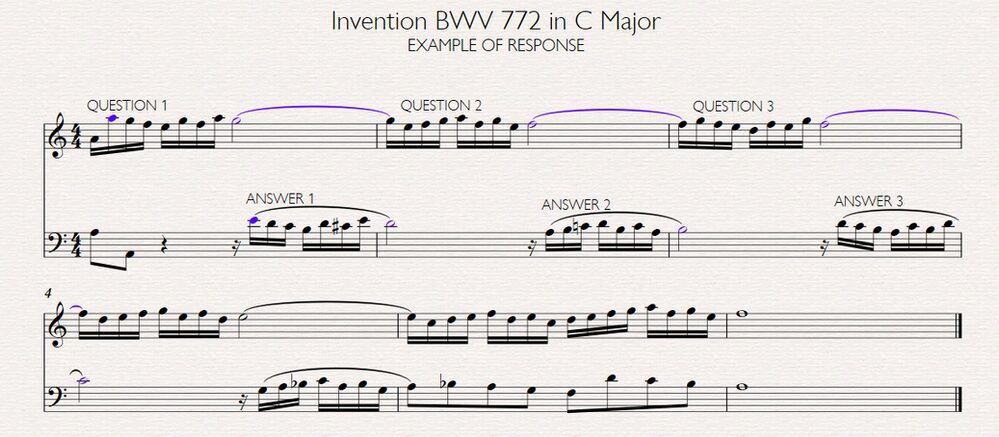 Invention BWV 772 Bach
