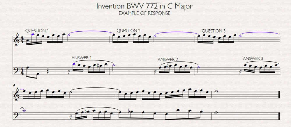 Invention BWV 772 Bach