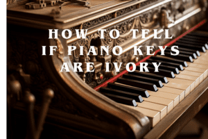 how to tell if piano keys are ivory