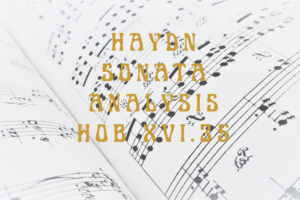 Haydn Sonata in C Hob XVI 35 Analysis
