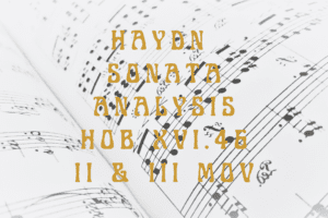 Haydn Sonata HOB XVI 46 2nd & 3rd Movements