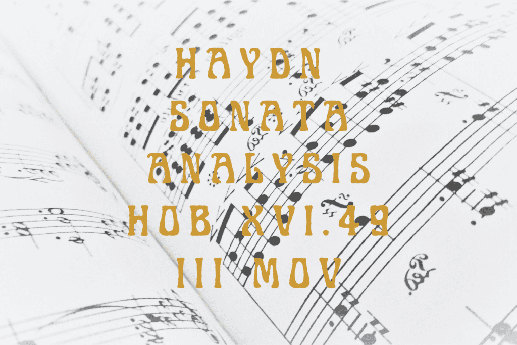 Haydn Sonata HOB XVI 49 third Movement