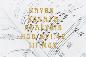 Haydn Sonata HOB XVI 49 third Movement