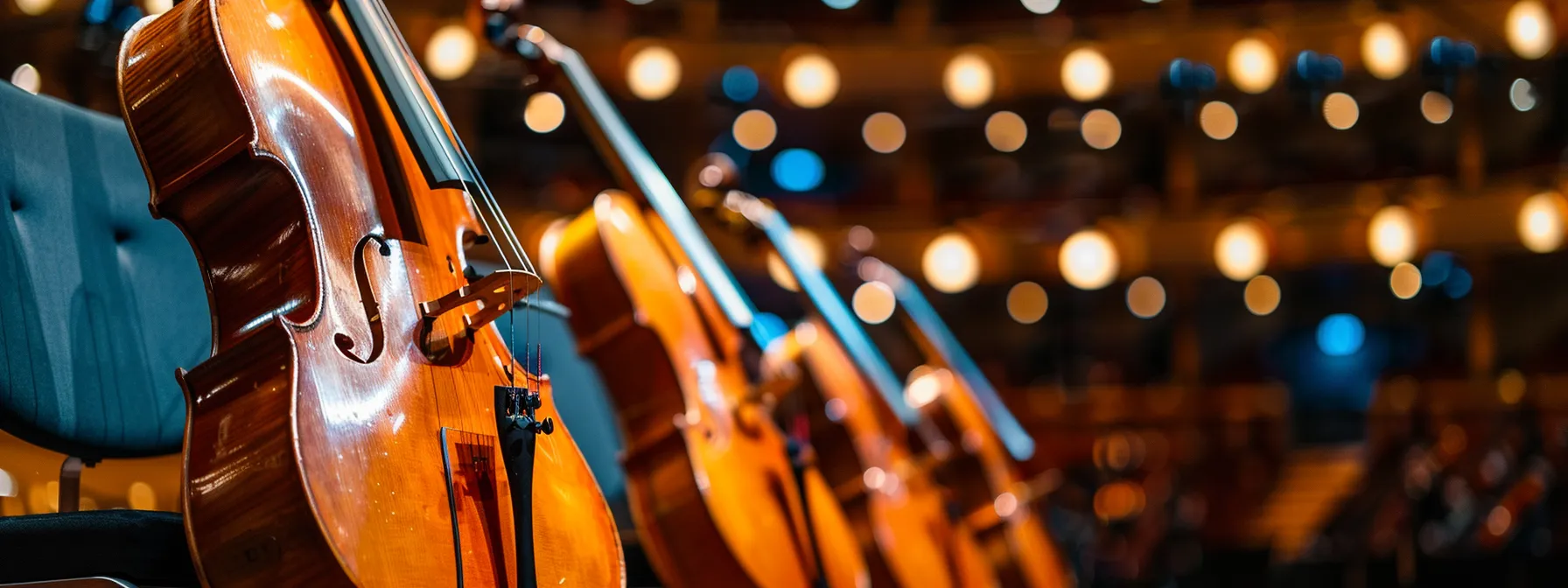 a dimly lit concert hall stage adorned with elegant instruments, where renowned chamber musicians captivate the audience with their exceptional talents. a dimly lit concert hall stage adorned with elegant instruments, where renowned chamber musicians captivate the audience with their exceptional talents.
