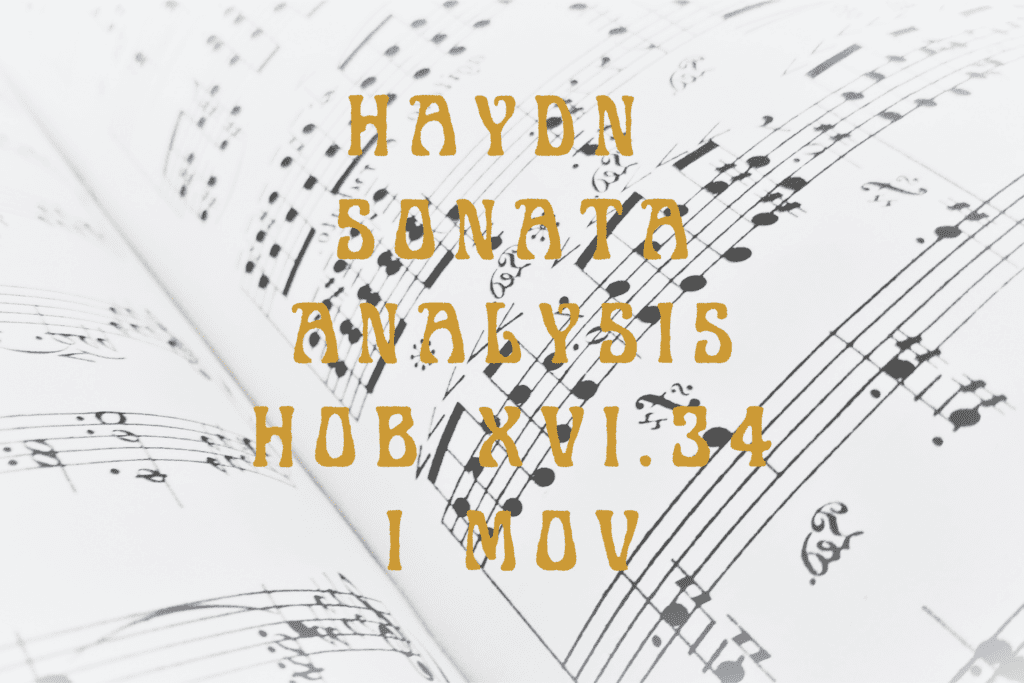 Haydn Piano Sonata in E Minor Analysis