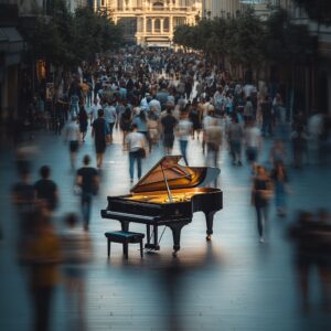 public pianos in london