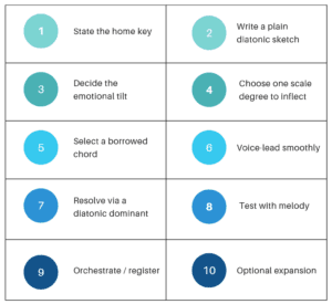 How to Use Modal Interchange? A Composer's Guide - Piano Lessons London ...
