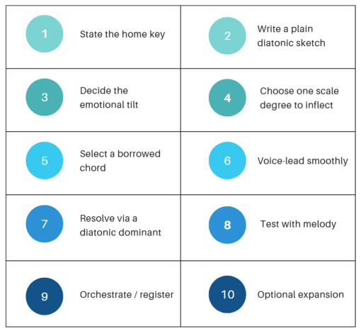 How to Use Modal Interchange? A Composer's Guide - Piano Lessons London ...