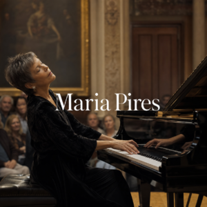 Maria Joao Pires in London hero image with centred Maria Pires title text