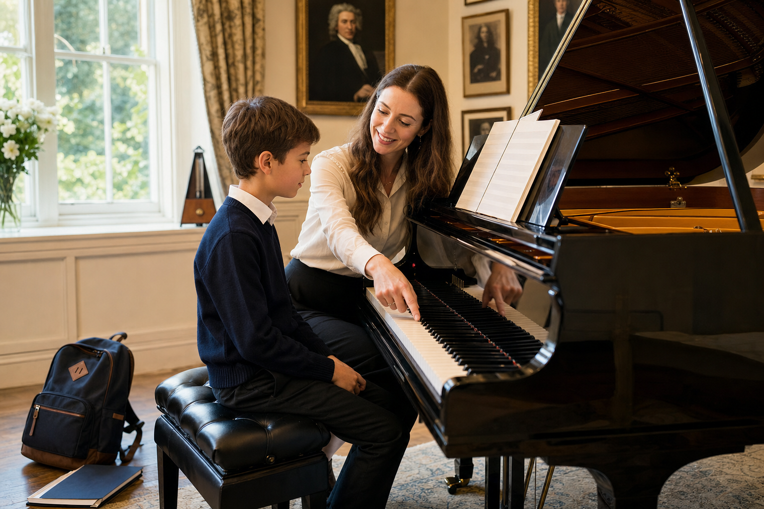 Piano lessons for school children progress milestones in a London studio