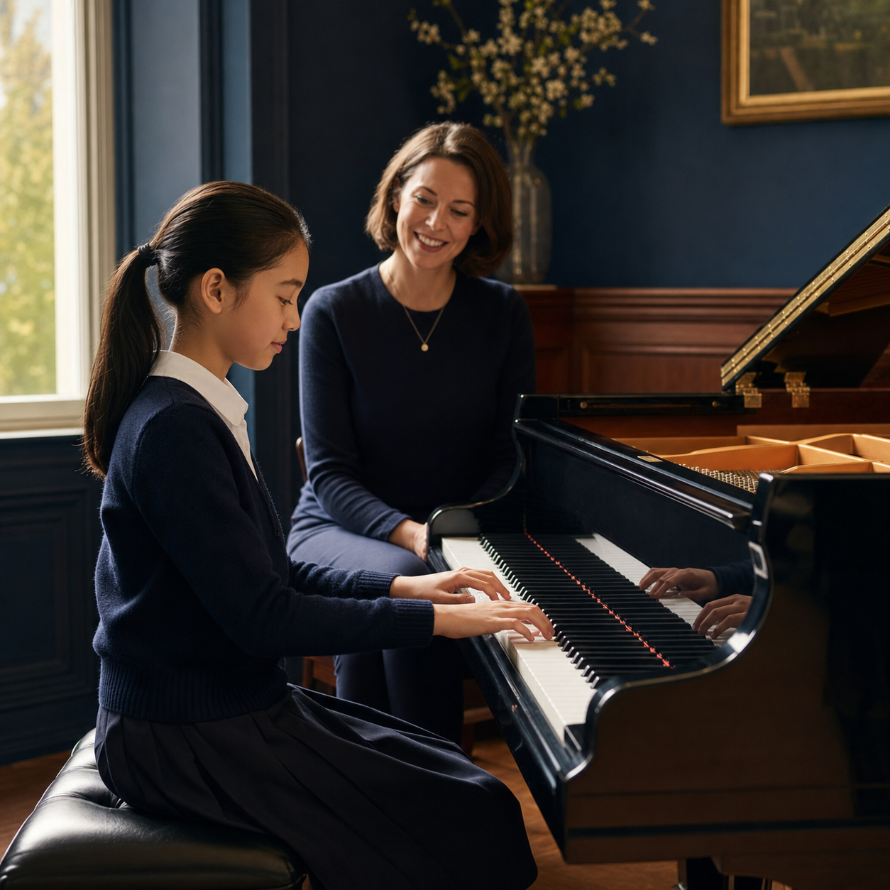 Young pianist returning to confident playing after ABRSM exam results