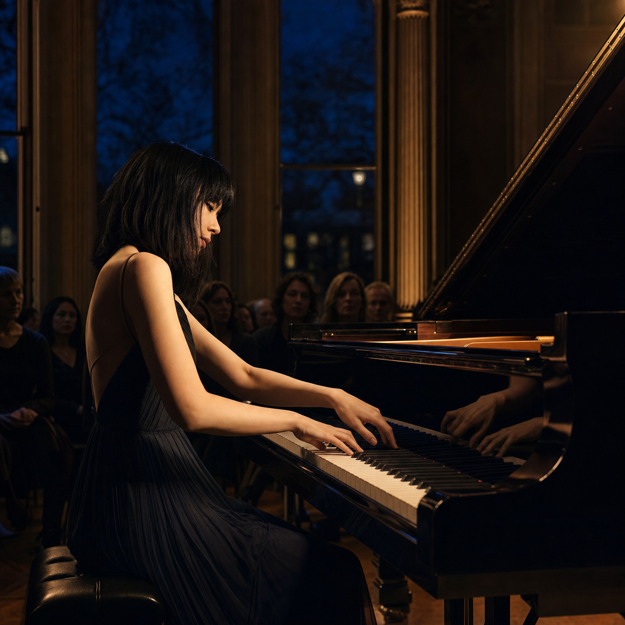 Alice Sara Ott performing a John Field nocturne in an intimate evening recital