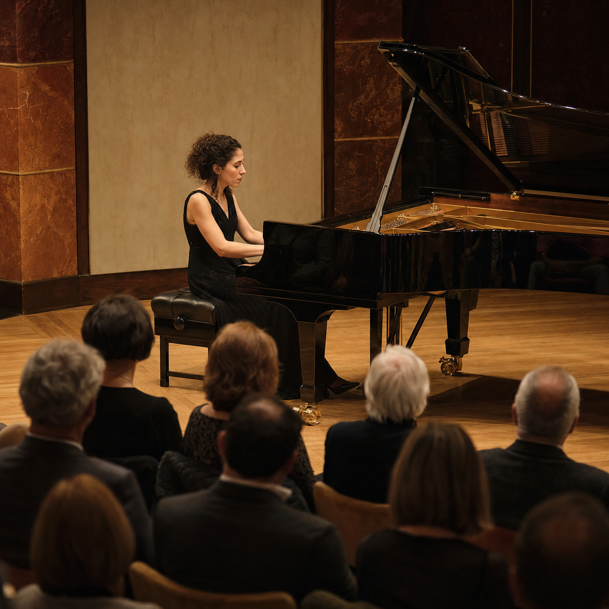 London concertgoers listening closely to Beatrice Rana at the piano