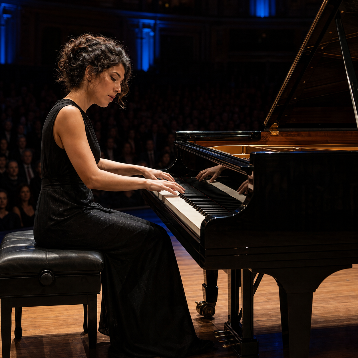 Beatrice Rana shaping tone colour at the concert grand piano