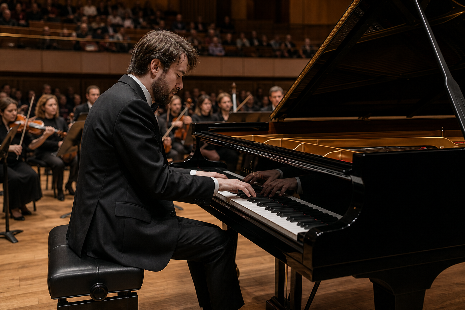 Daniil Trifonov inspired London concert hall piano performance with orchestra