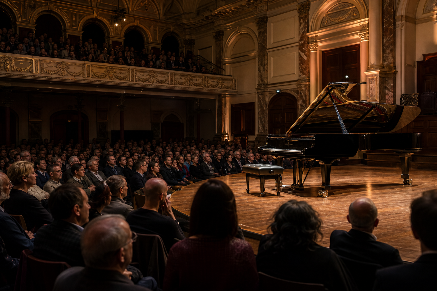 Igor Levit London concertgoing and serious listening culture with a complete grand piano on stage