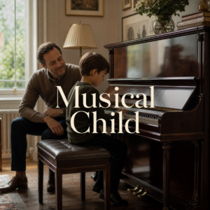 Is my child musical parent guide showing a curious young pianist and attentive parent