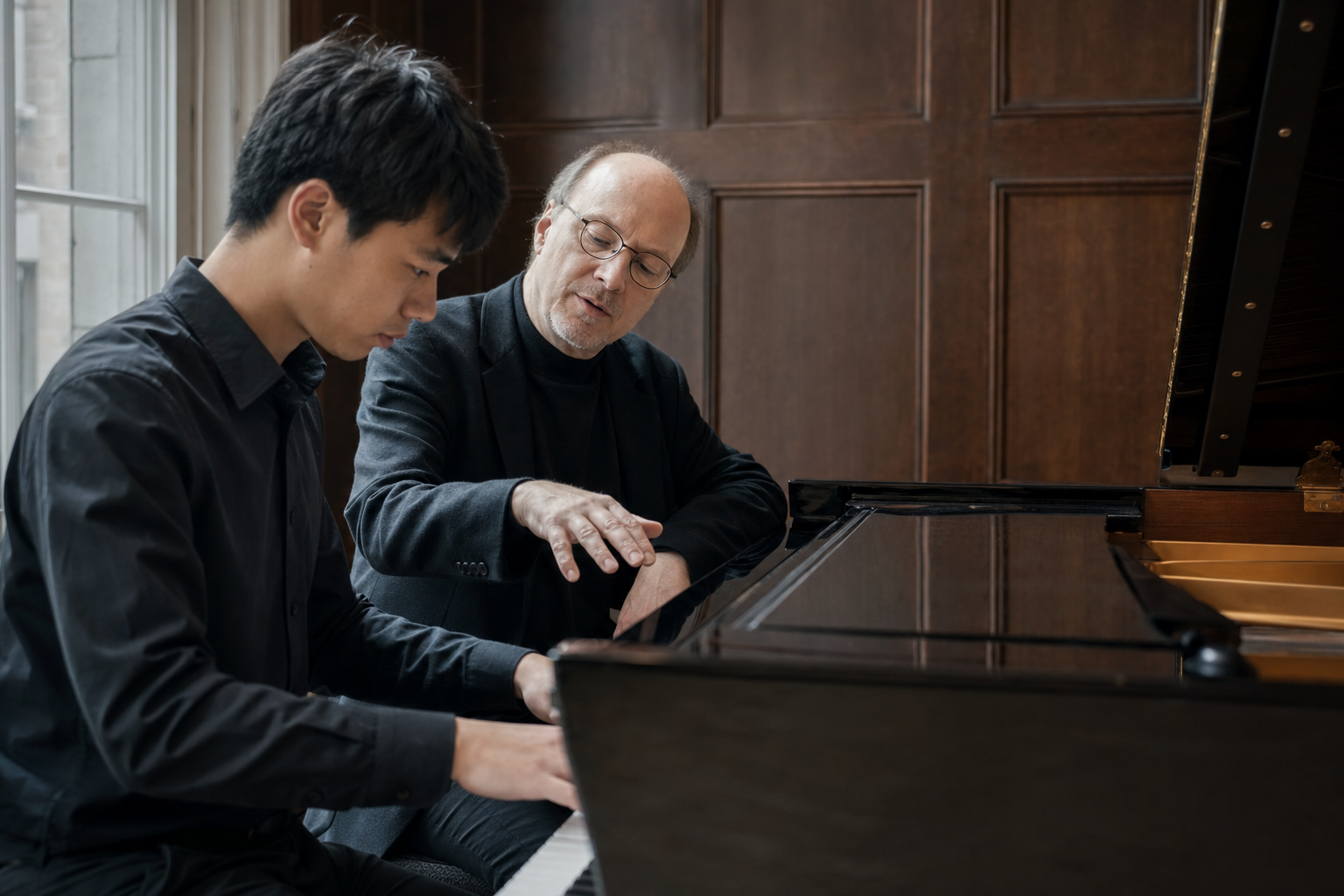 Advanced adult piano lesson inspired by Marc Andre Hamelin clarity and voicing