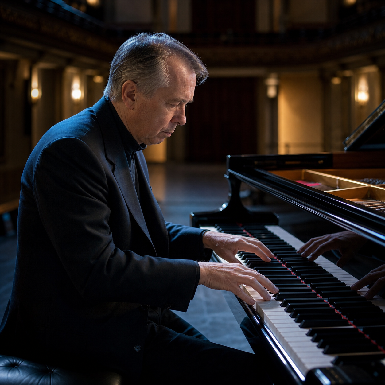 Mikhail Pletnev shaping tone and colour at the piano