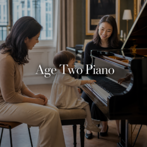 Piano lessons for 2 year olds readiness guide with toddler, parent and teacher in a London studio