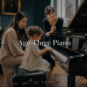 piano lessons for 3 year olds readiness session with parent and teacher in a London piano studio