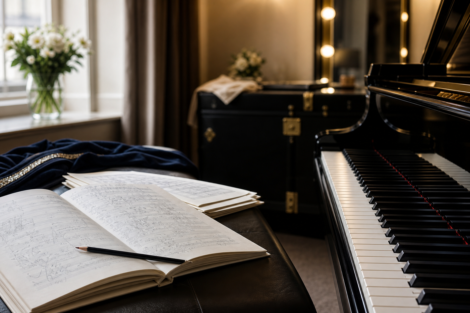 Concert programme and piano keyboard for Yuja Wang biography and career highlights