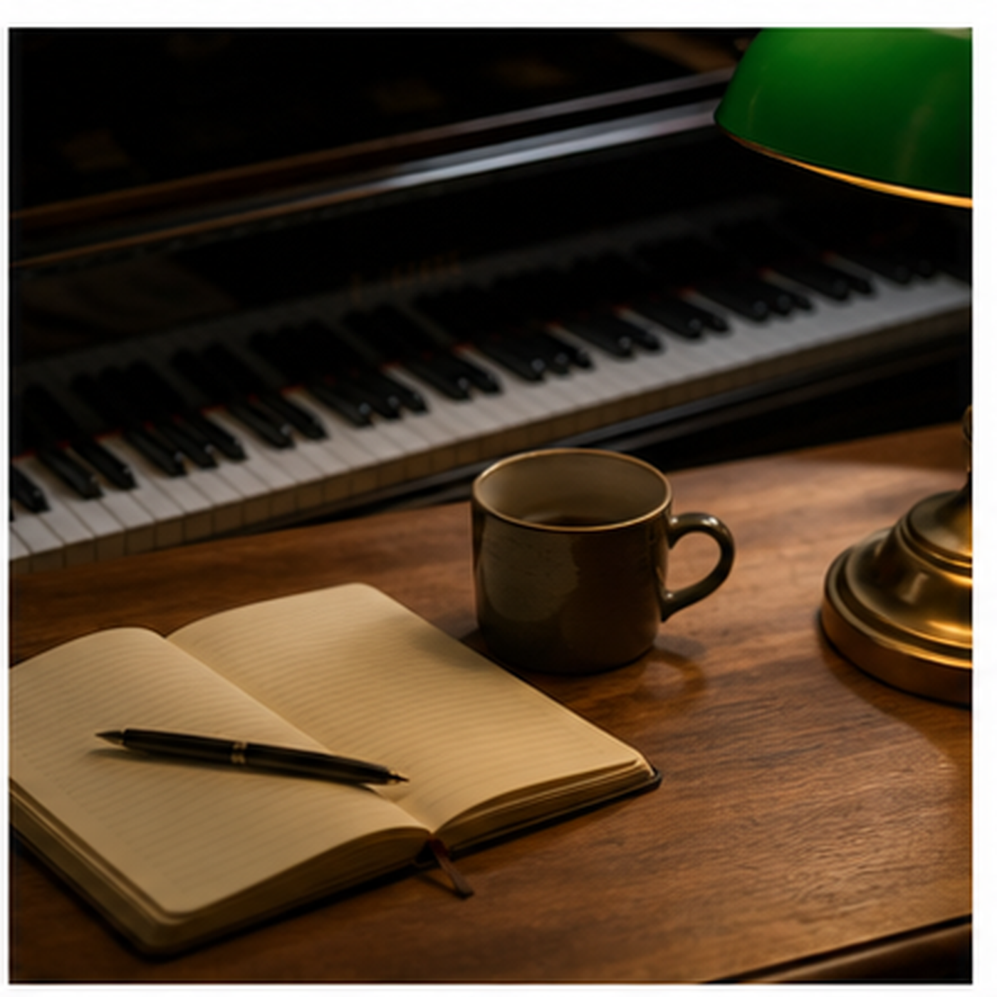 adult learning piano notebook practice London