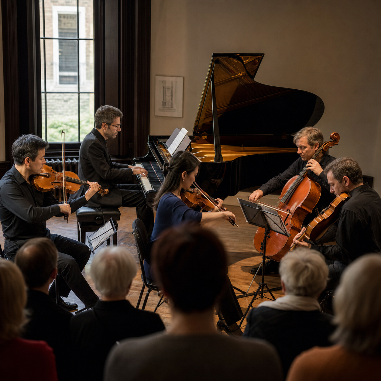 Jonathan Biss in chamber music rehearsal