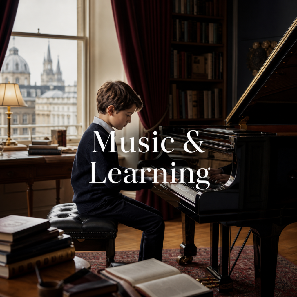 Music and academic performance explored through a young pianist's learning