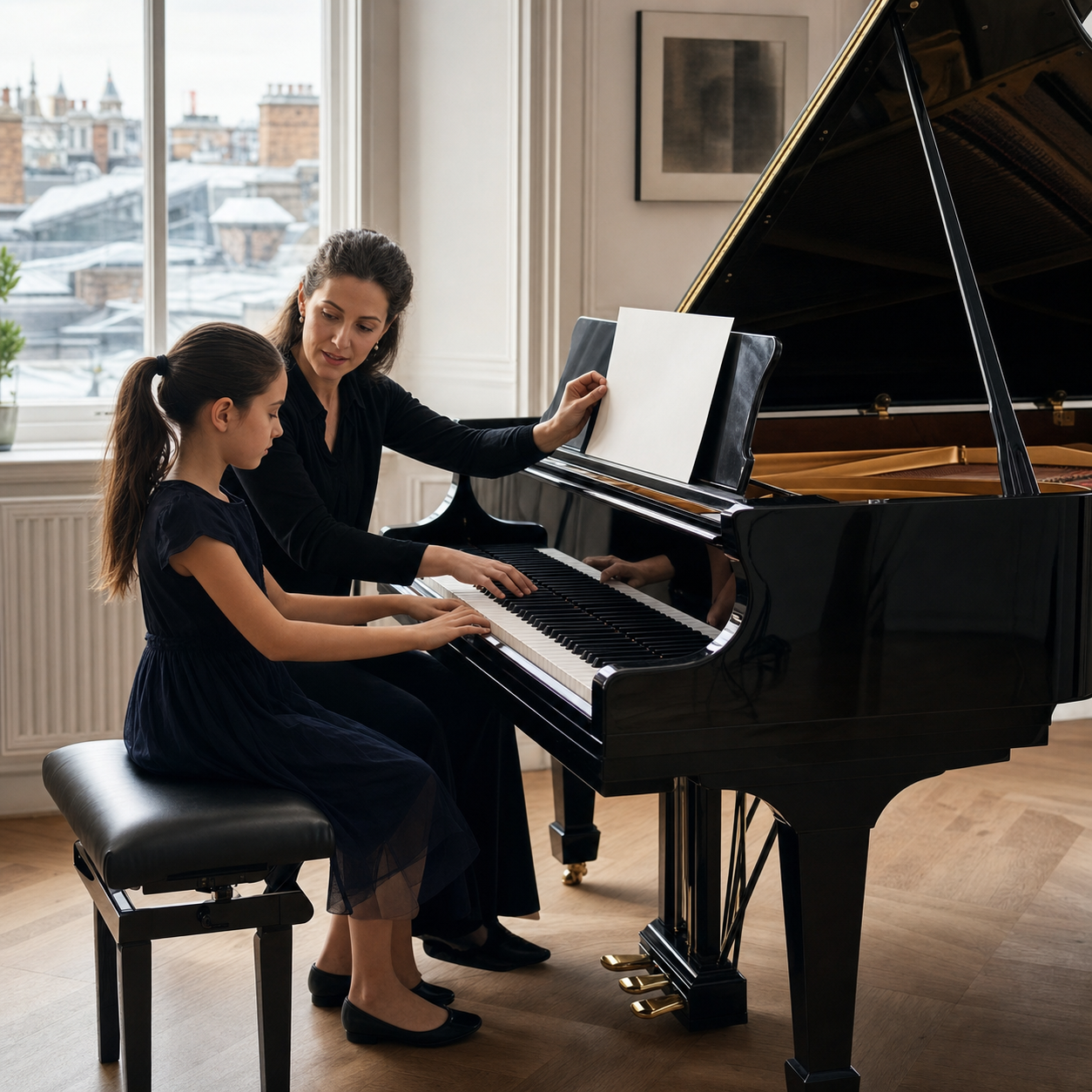 Cognitive Flexibility in a Piano Lesson Child and piano teacher changing musical approach to practise cognitive flexibility