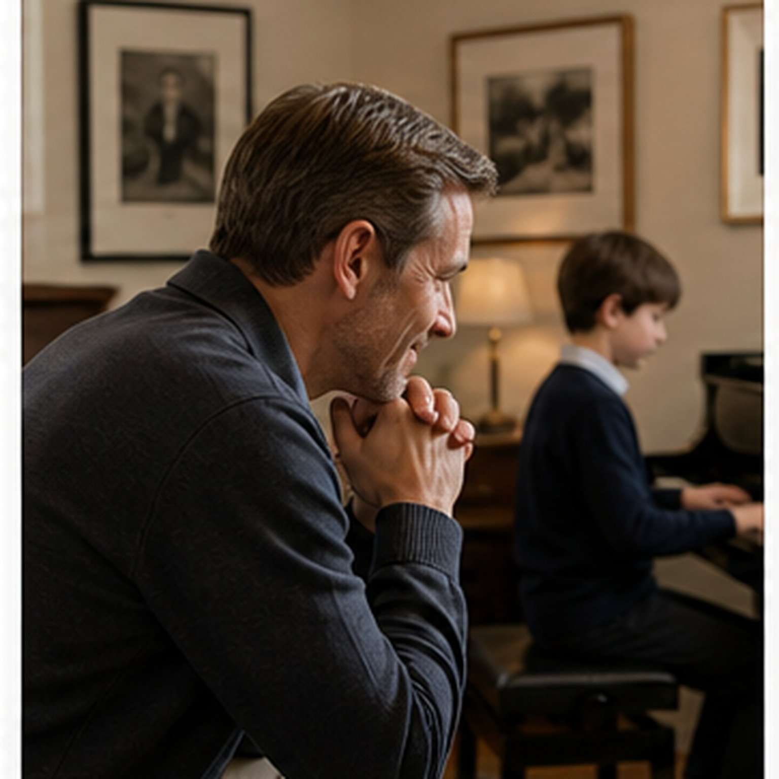 music and focus parent observing children piano lessons London