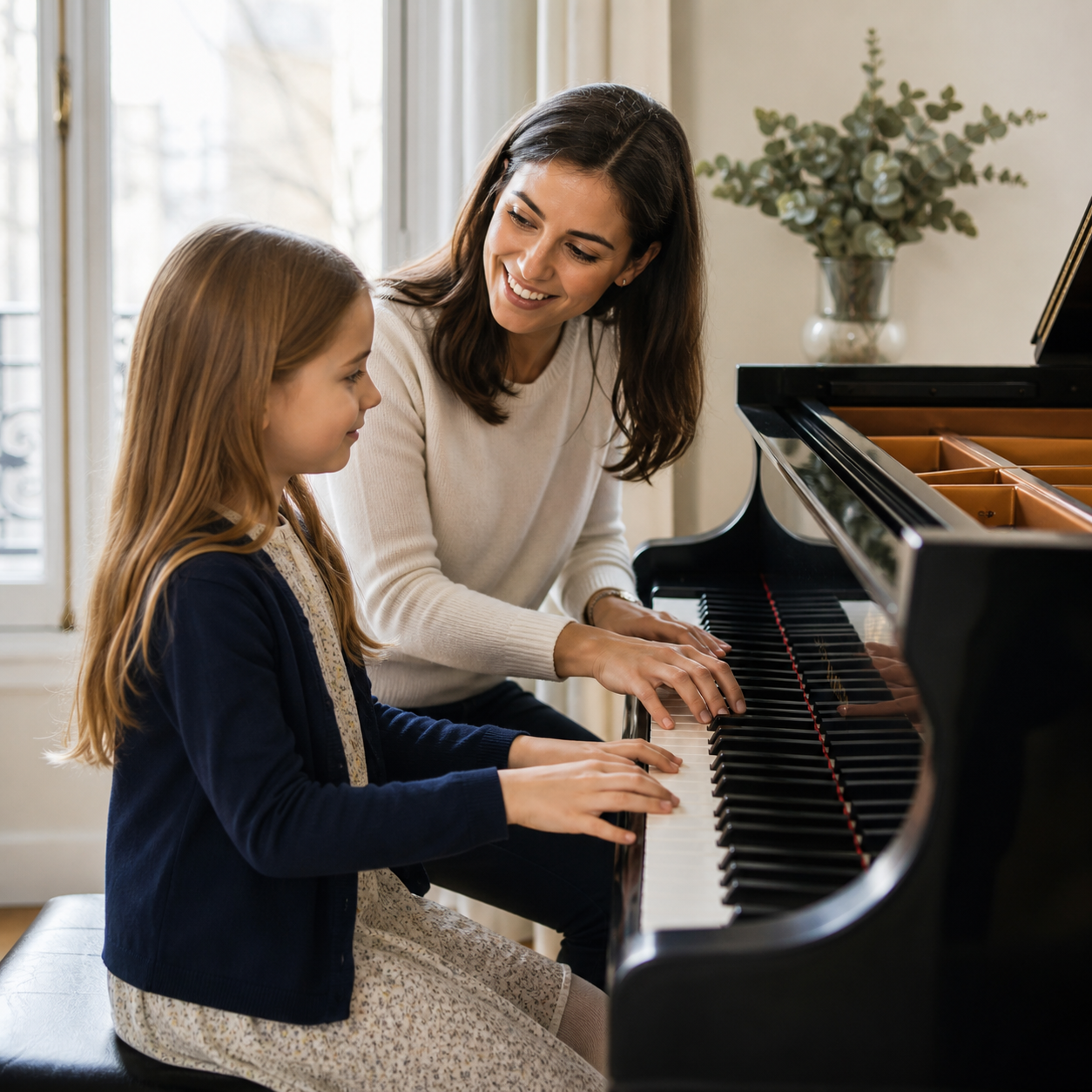 Music and language call-and-response in a London piano lesson