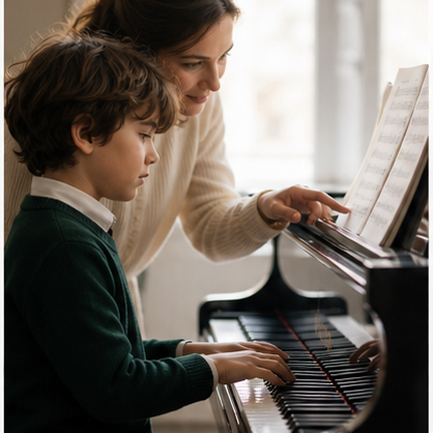 music and learning child piano teacher guidance London