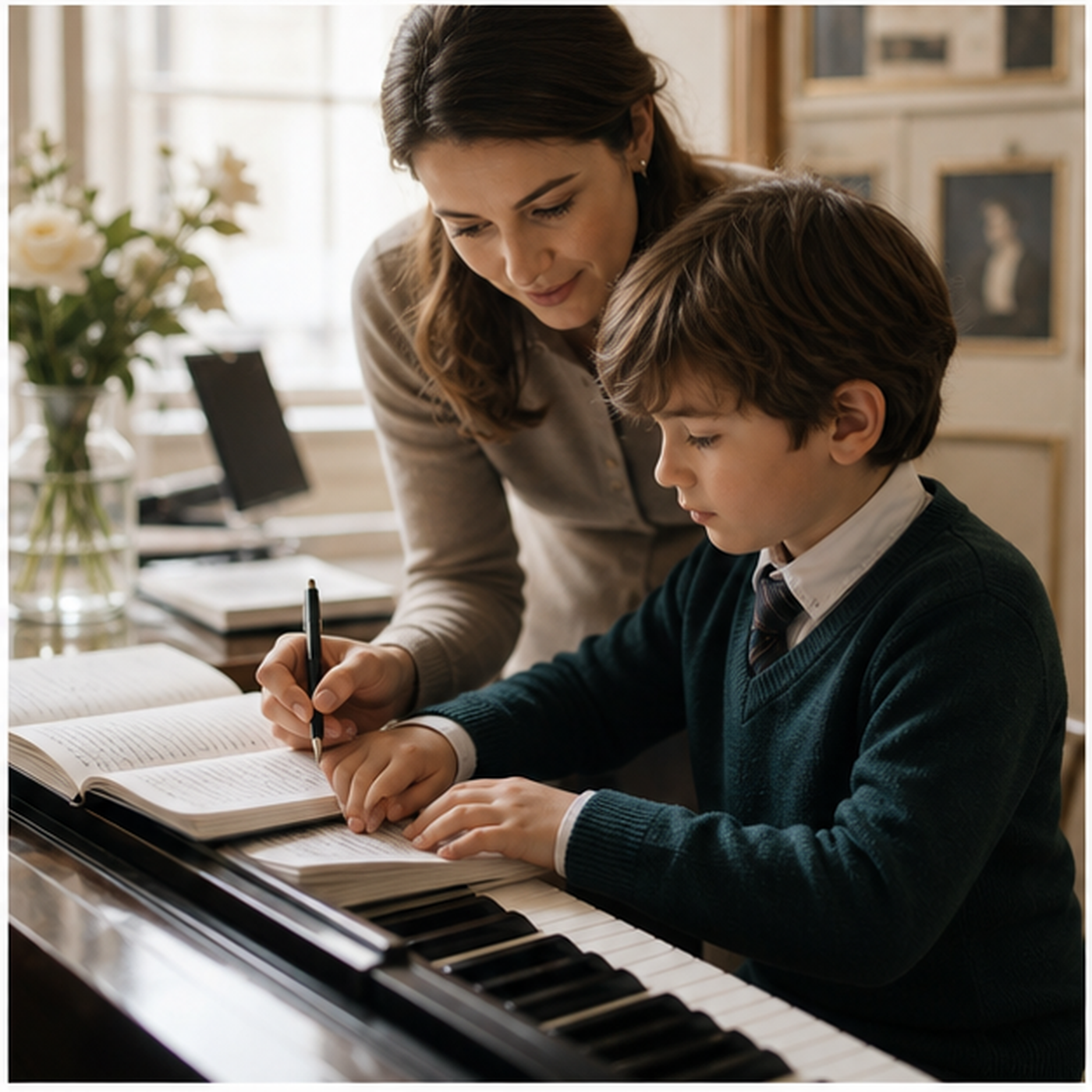 music and learning children piano practice London