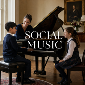 Music and social skills explored through attentive exchange around a piano