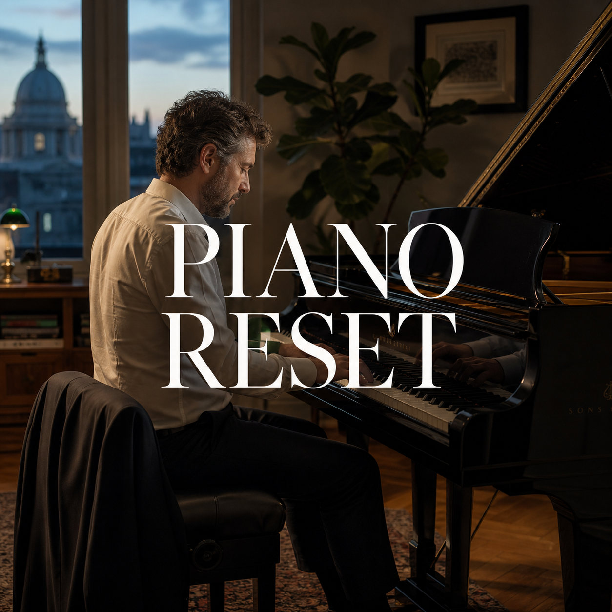 Adult pianist using evening practice as a calm reset