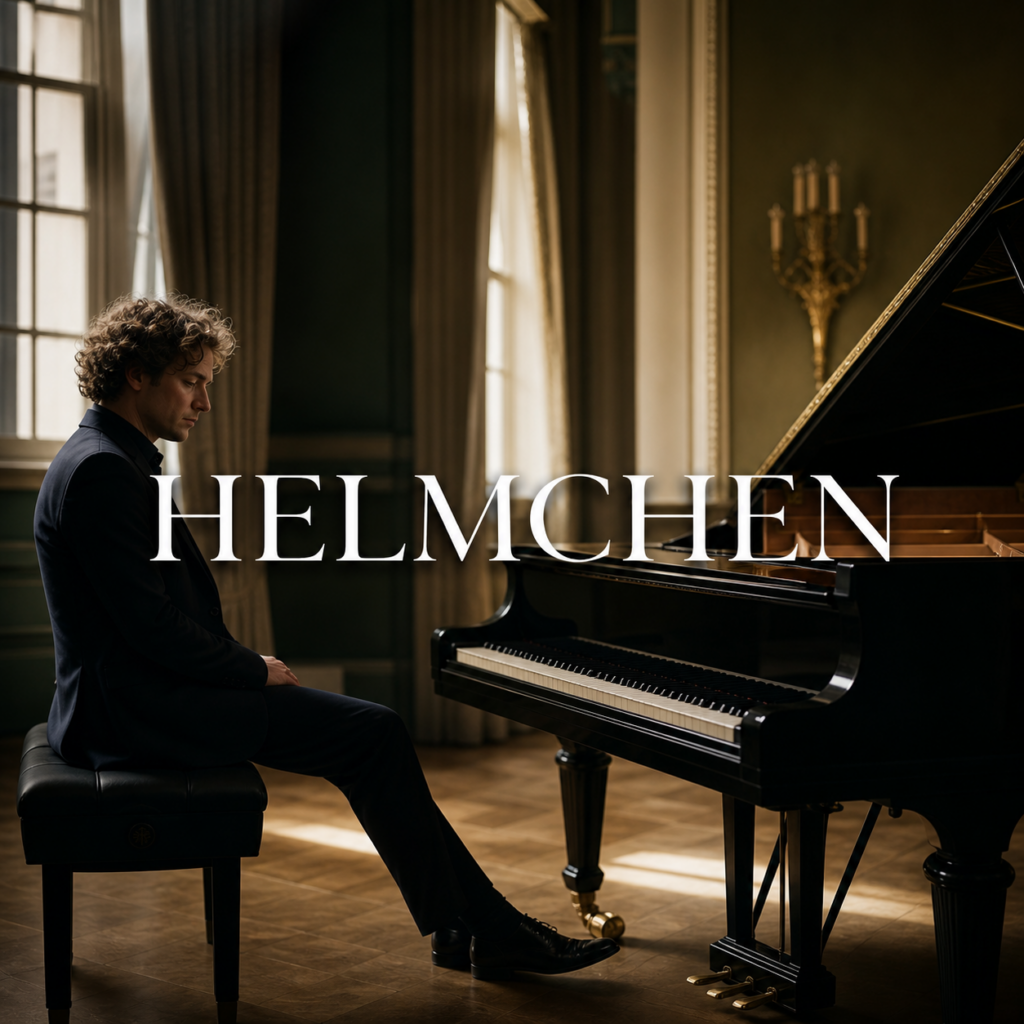 Martin Helmchen in London listening guide hero with centred surname typography
